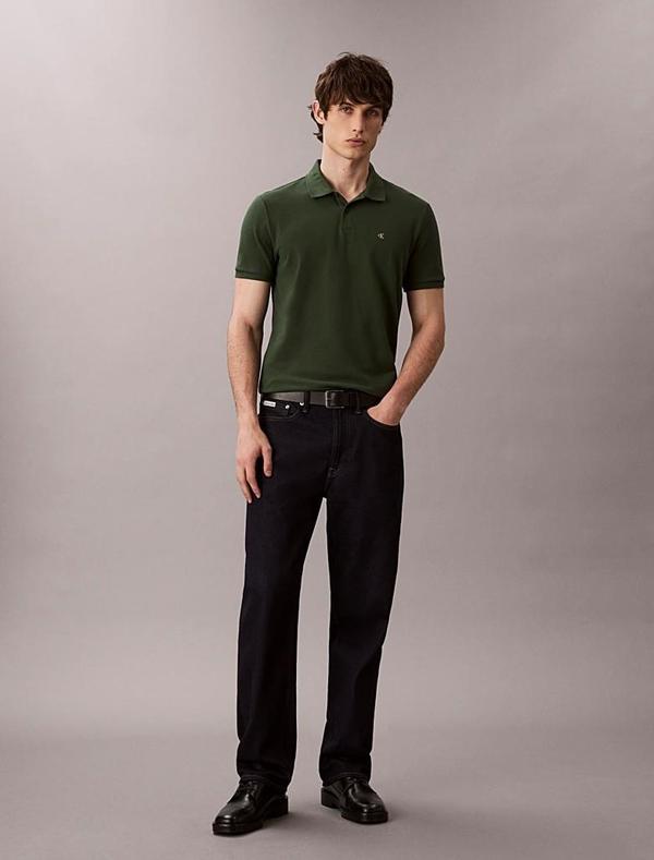 Calvin Klein Jeans Kısa Kollu Günlük Pike Klasik Erkek T-shirt LV040EM269-LLG - Image 1