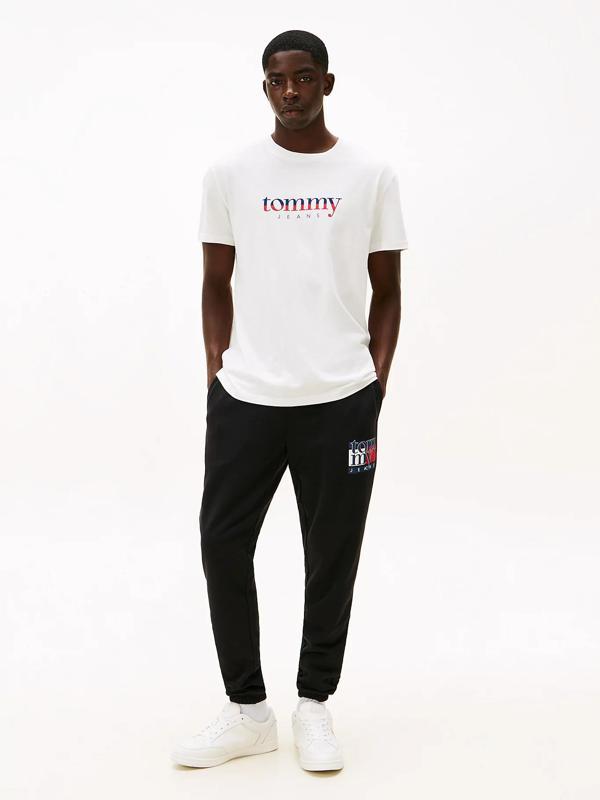 Tommy Jeans TJM Slim RWB Bayrak Desenli Erkek Eşofman Altı DM0DM22094BDS - Image 1