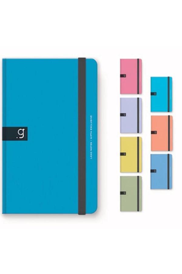 GIPTA LEAD NOTES İPLİK DİKİŞLİ LASTİKLİ SERT KAPAK 13X21 96 YP. ÇİZGİLİ DEFTER - Image 1