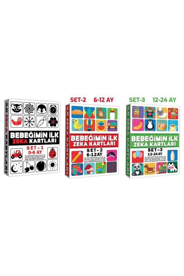 Bebeğimin İlk Zeka Kartları Set1-2-3 / 12-24 Ay -Eğitici Kartlar - Image 1
