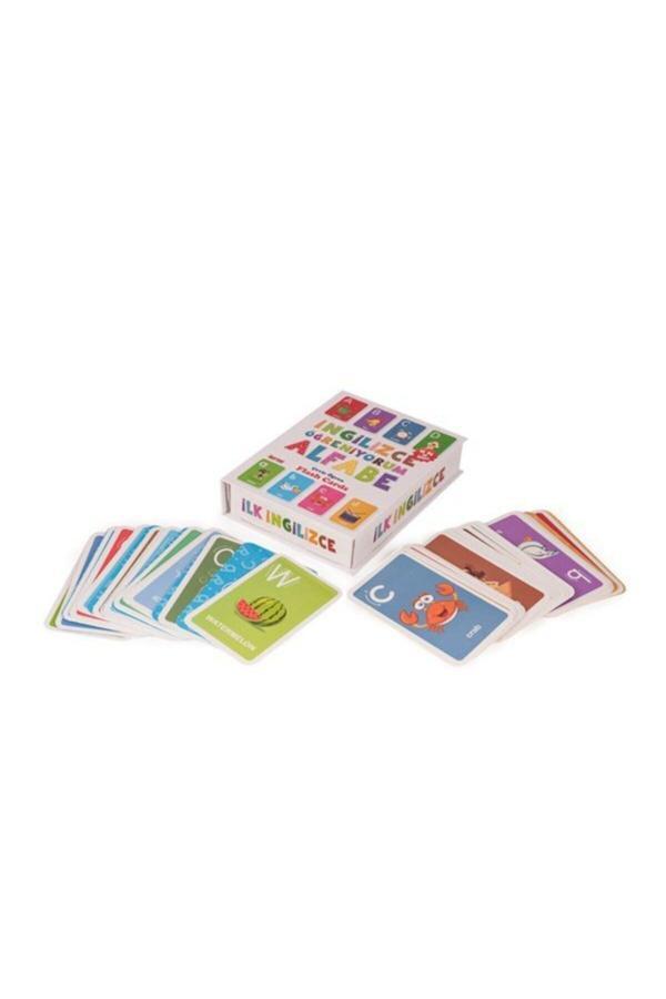 Dıy Toy Flash Card Ingilizce Öğreniyorum Alfabe Kartları - Image 1