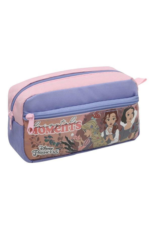 Ottonya Lisanslı Disney Princess Çift Gözlü Kalem Çantası - Image 1