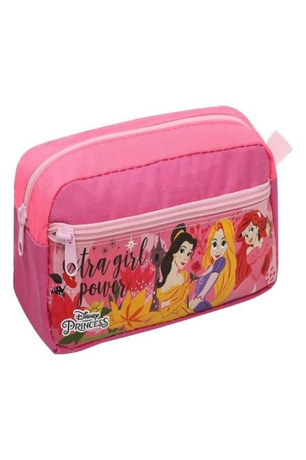 Ottonya Lisanslı Disney Princess Çift Gözlü Kalem Çantası - Image 1