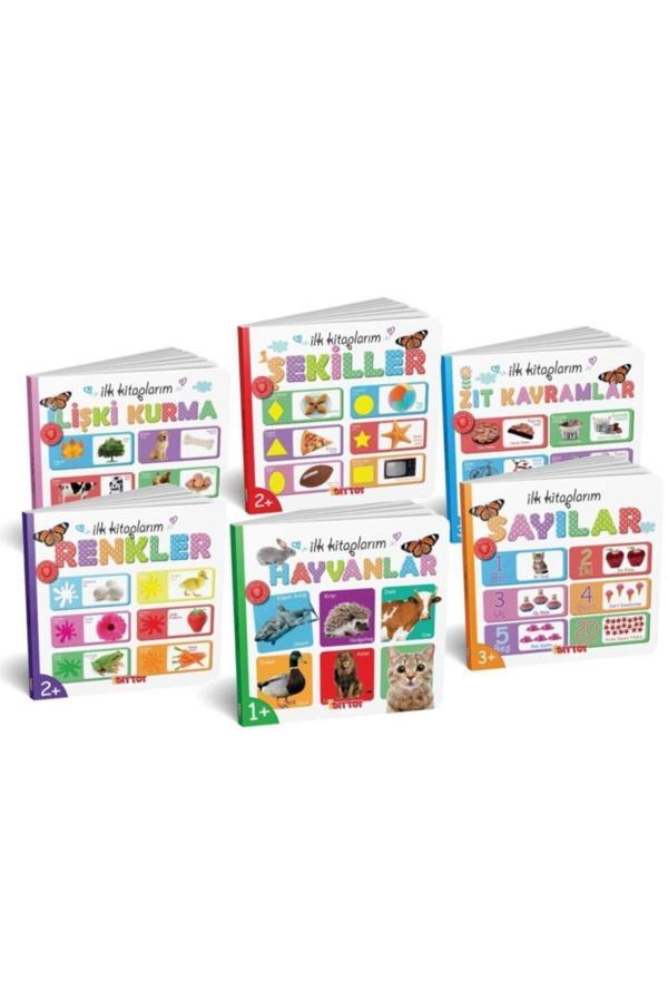 Marka 7202 Dıytoy Ilk Kitaplarım 6'lı Set Eğitici Oyuncaklar - Image 1