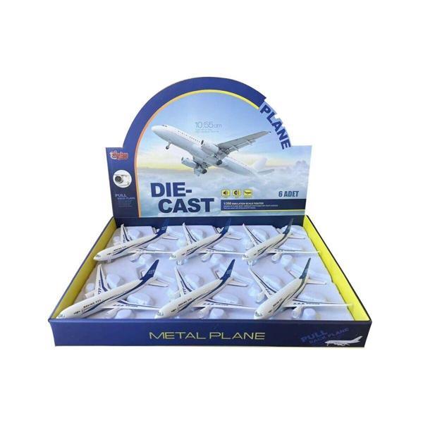 HW-180 2830 BLUE CB IŞIKLI SESLİ METAL YOLCU UÇAĞI - Image 1