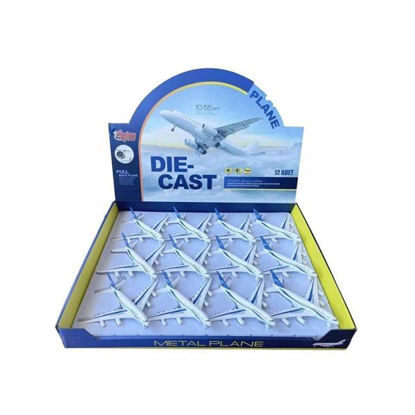 HW-777-2 2816 BLUE CB IŞIKLI-SESLİ METAL YOLCU UÇAĞI - Image 1