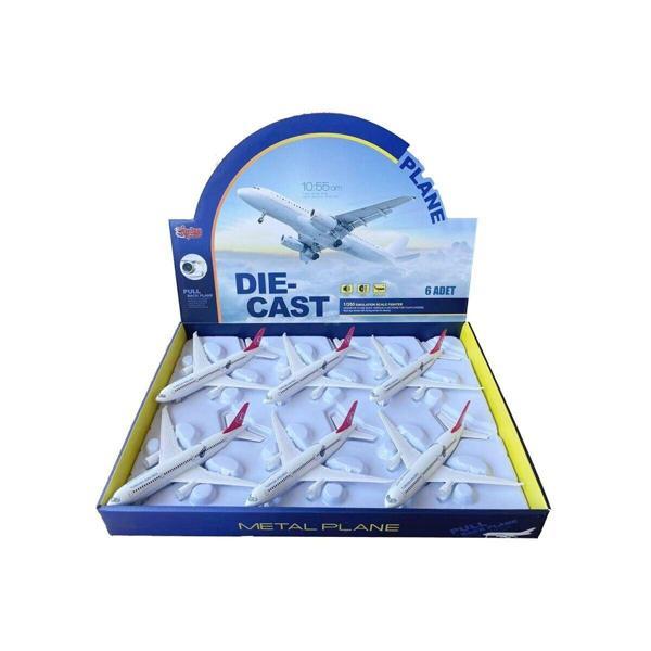 HW-180 2823 RED CB IŞIKLI SESLİ METAL YOLCU UÇAĞI - Image 1