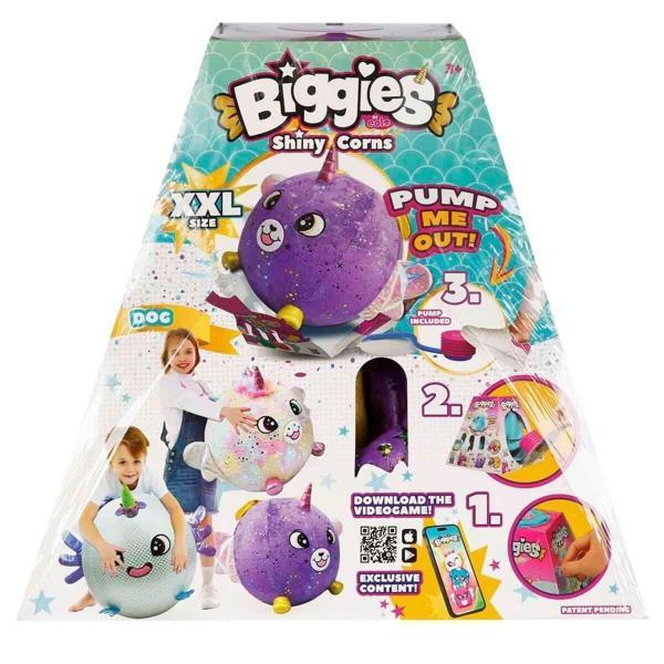 72290 Şişme Peluş Mor Köpek XXL Shiny Corns S2 -Sunman - Image 1