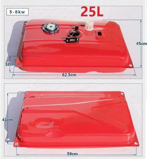 Benzinli Jenerator Yakıt Deposu 5-8 Kw 25 Lt - Image 1