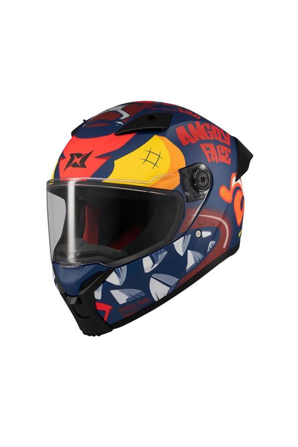 AXXIS FENIX ANGRY FACE C5 RED MATT - Image 1