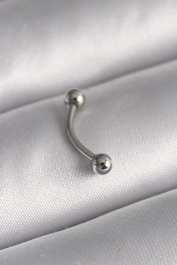 316L Çelik Gümüş Renk Topçuk Model Piercing - Image 1
