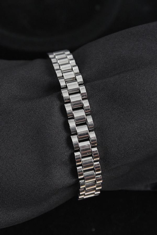 316L Çelik Kordon Model Gümüş Renk Erkek Bileklik - Image 1