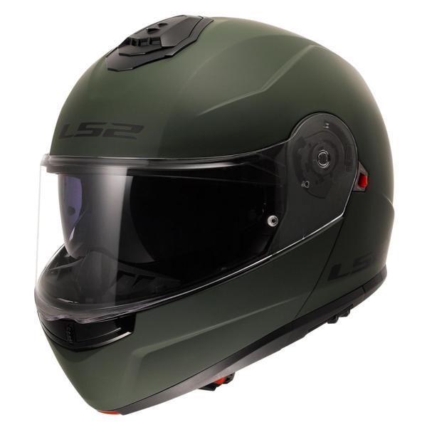 LS2 STROBE 2 MAT YEŞİL ÇENE AÇILIR KASK - Image 1