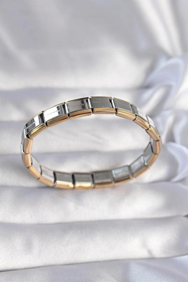 316L Çelik Çift Renk Yazılı Nomination Bileklik - Image 1