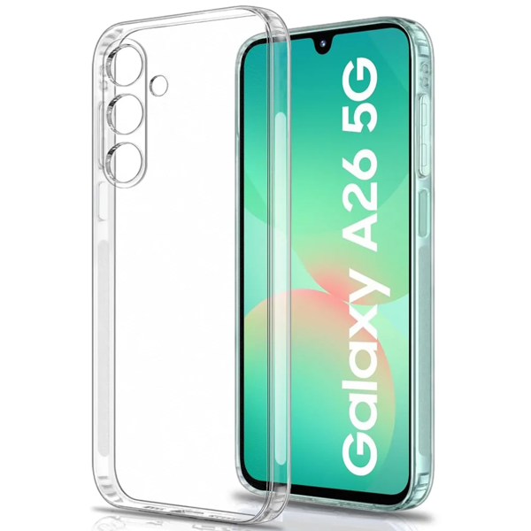 Samsung Galaxy A26 5G Kılıf Şeffaf Silikon Kamera Koruma Kılıf - Image 1