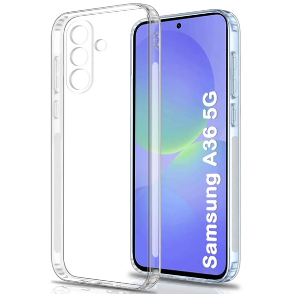Samsung Galaxy A36 5G Kılıf Şeffaf Silikon Kamera Koruma Kılıf - Image 1