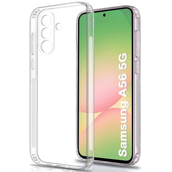 Samsung Galaxy A56 5G Kılıf Şeffaf Silikon Kamera Koruma Kılıf - Image 1