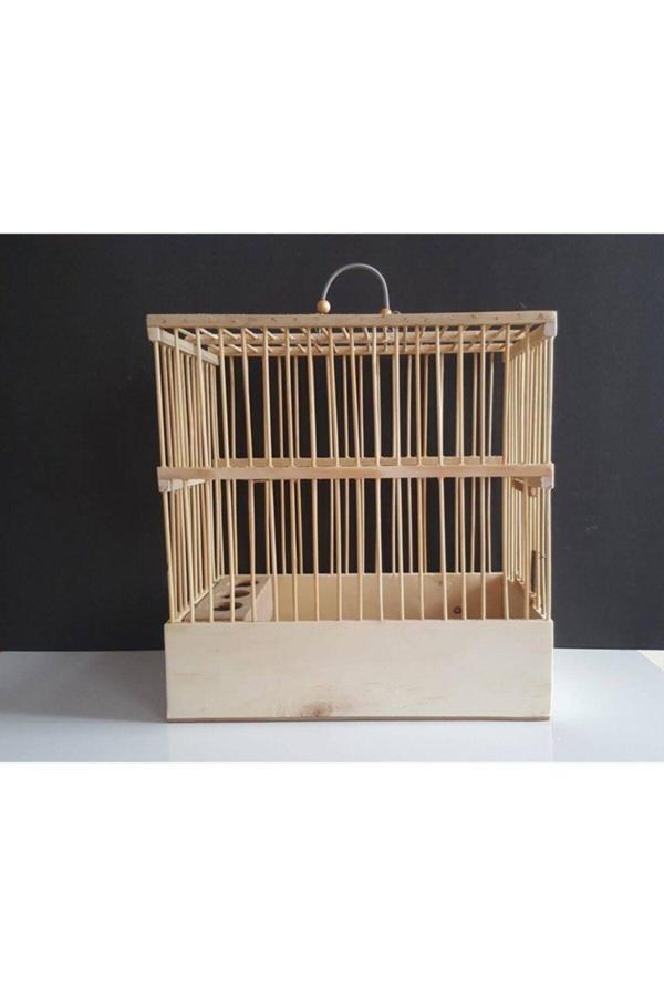 Çotanaklar Kafes Ahşap Bambu Kafes 28 X 26 X 17 Cm - Image 1