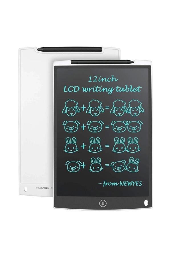 12 Inc Writing Lcd Grafik Dijital Kalemli Çizim Tableti Yazı Tahta Not Yazma Eğitim Tableti - Image 1