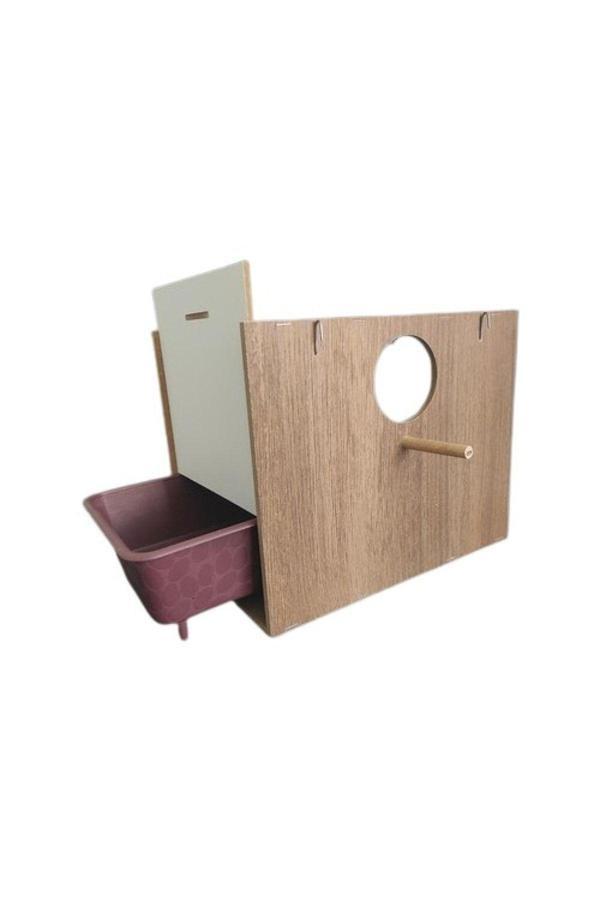 Çotanaklar Kafes Büyük Boy Sultan Yuvalığı Folluklu Yuvalık 29X22X19 Çift Açılır Mdf Yuvalık - Image 1