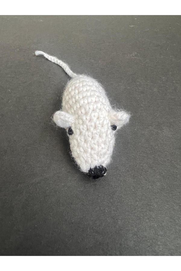 Çotanaklar Kafes El Örgüsü Fare Kedi Oyuncağı El Örgüsü Oyuncak Fare - Image 1