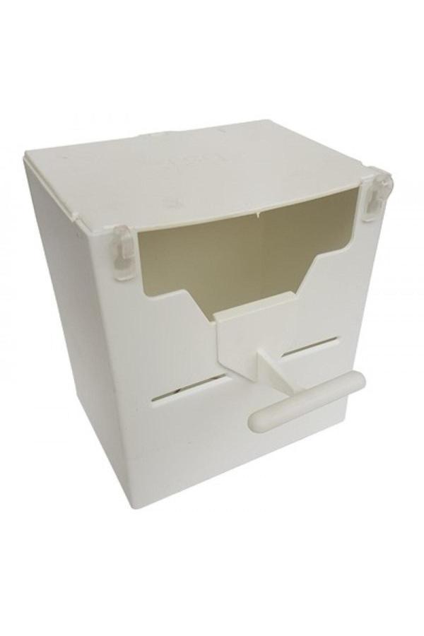 Çotanaklar Kafes Finch Plastik Yuvalik 9,5 X 14 X 13 ( Beyaz V Agiz ) - Image 1