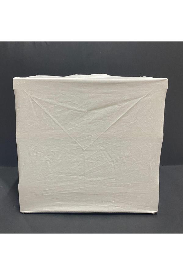 Çotanaklar Kafes Kafes Örtüsü Kumaş Üsten Geçme Fermuarlı 28X27X17 - Image 1