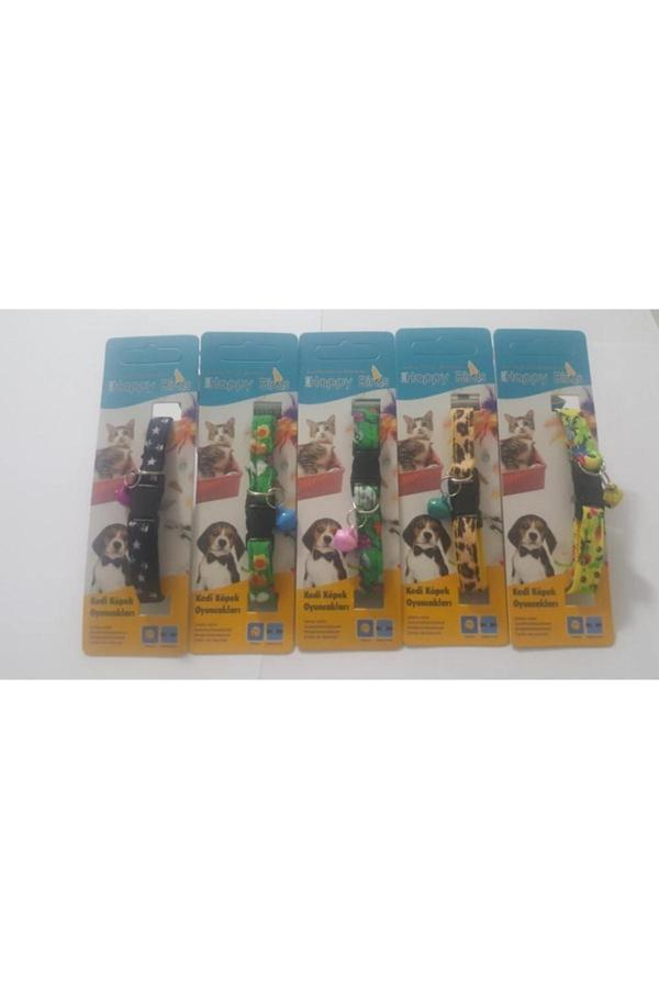 Çotanaklar Kafes Kedi Köpek Kamuflaj Desenli Zilli Boyun Tasması Küçükırklar Için 30X1 Cm 2 Adet - Image 1