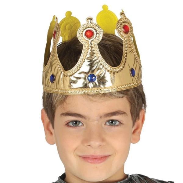 Altın Renk Eva Malzemeden İmal Çocuk Kral Tacı 57 Cm - Image 1