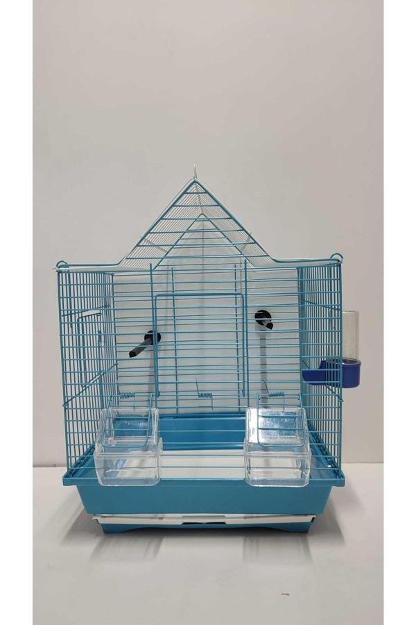 Çotanaklar Kafes Üçgen Çatılı Kafes Mavi - Image 1
