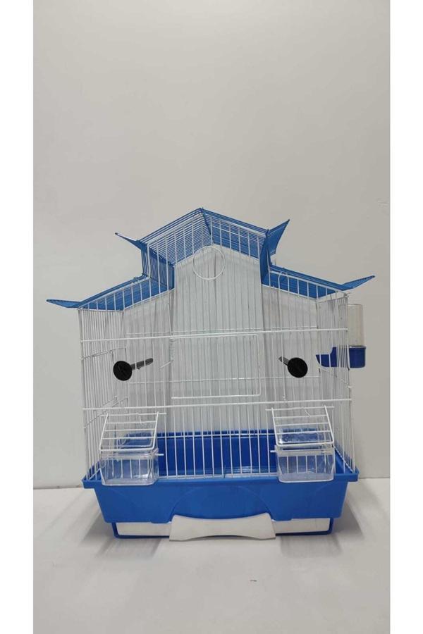 Çotanaklar Kafes Villa Çatılı Kafes Mavi Izgaralı - Image 1