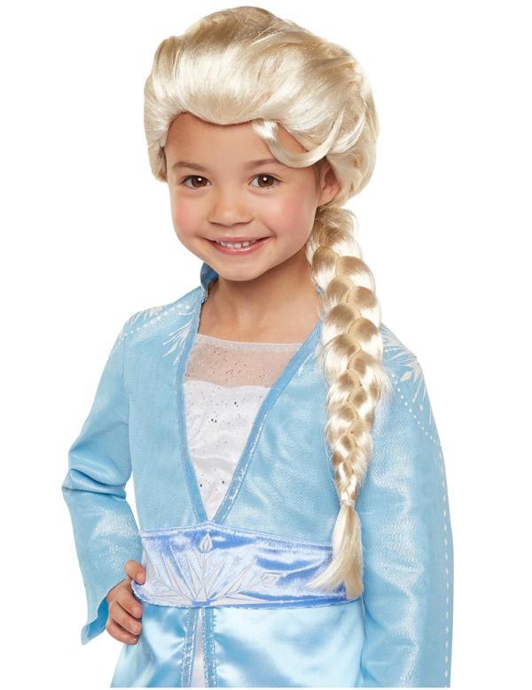 Platin Altın Dore Renk Karlar Ülkesi Elsa Frozen Peruğu Çocuk Boy - Image 1