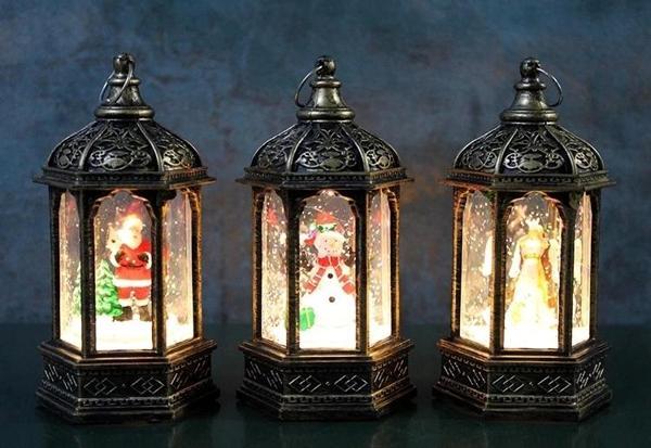 Yılbaşı Temalı Işıklı Kar Küresi Alk3219 - Image 1