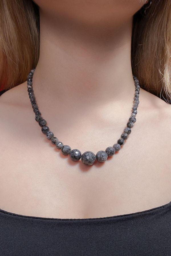 Eyla Collection Labradorit Doğaltaş Kolye - Image 1