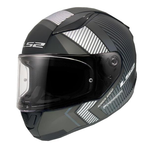 LS2 RAPID 2 EXTRA KAPALI KASK MAT SİYAH-GRİ - Image 1