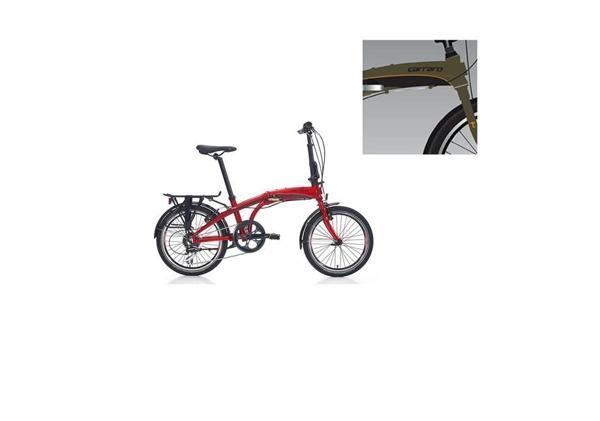 CARRARO FLEXI 108 KATLANIR BİSİKLET 285H V 20 JANT 8 VİTES MAT HAKİ SİYAH TURUNCU - Image 1