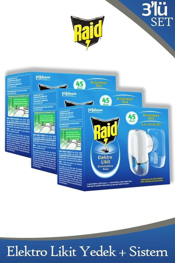 Raid Elektrolikit Sistem 45 Gece 27 ml x 3 Adet - Image 1