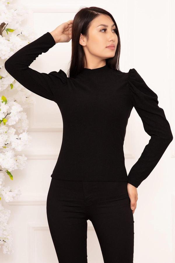 Prenses kol bluz siyah w3125 - Image 1