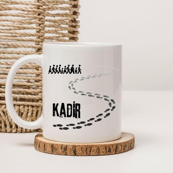 Kişiye Özel Aile ve Ayak İzleri Tasarımlı Kupa Bardak - Image 1