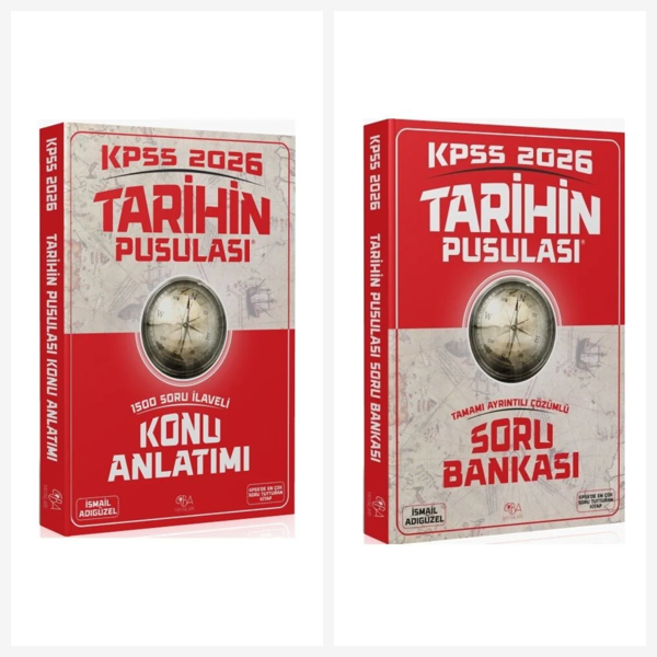 CBA 2026 KPSS Tarihin Pusulası Konu Anlatımı + Soru Bankası 2 li Set - İsmail Adıgüzel CBA Yayınları - Bi bigelio - Image 1