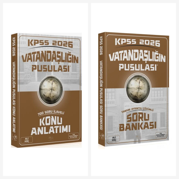 CBA 2026 KPSS Vatandaşlık Vatandaşlığın Pusulası Konu Anlatımı + Soru Bankası 2 li Set - Ali Koç CBA - Bi bigelio - Image 1