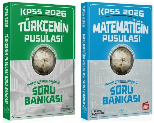 CBA 2026 KPSS Türkçe + Matematik Pusulası Soru Bankası 2 li Set CBA Yayınları - Bi bigelio - Image 1