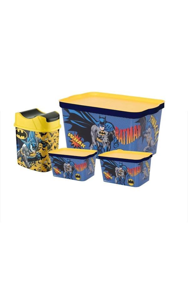 Batman 3 Lü Oyuncak Ve Hobi Kutu Seti +Çöp Kutusu - Image 1