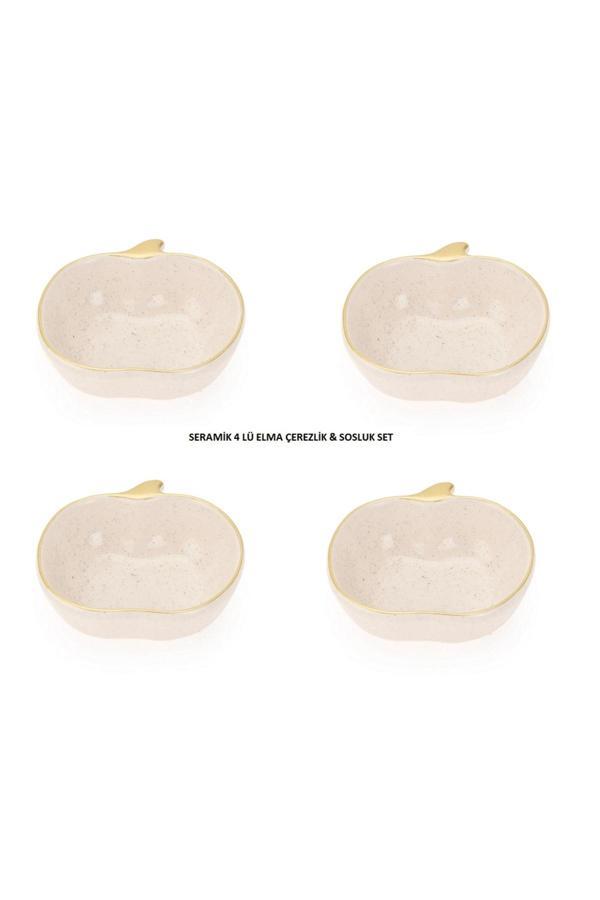 Cosiness Elma Seramik 4 Lü Çerezlik - Image 1