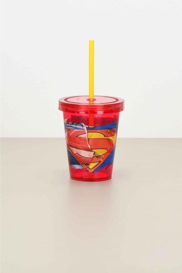Cosiness Lisanlı Süperman Kapaklı Pipetli Bardak 0,60 Lt - Image 1