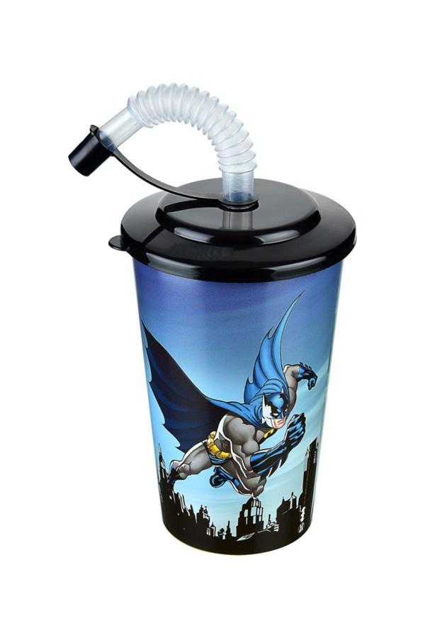 Cosiness Batman Kapaklı Pipetli Bardak 400 Ml. - Image 1