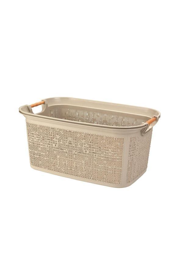 Cosiness Practical Kulplu Temiz Çamaşır Sepeti & Sele - Image 1