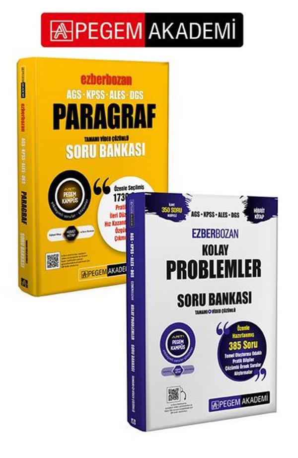 PEGEM AKADEMİ AGS-KPSS-ALES-DGS Ezberbozan Paragraf Tamamı Video Çözümlü Soru Bankası  + AGS KPSS AL - Pegem Akademi Yayıncılık - Image 1