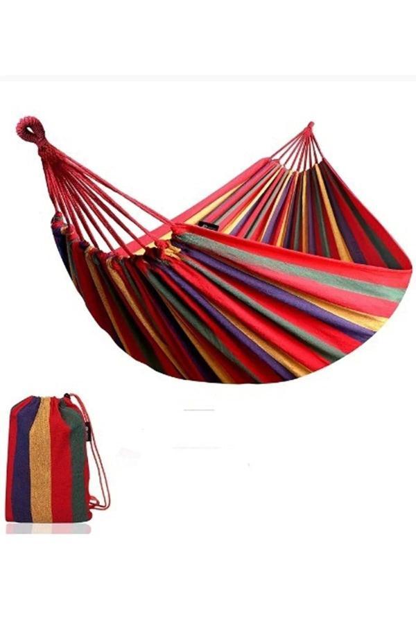Hamak 190 Cm Kamp Hamağı Piknik Hamağı Bahçe Balkon Outdoor Kamp Salıncak - Image 1