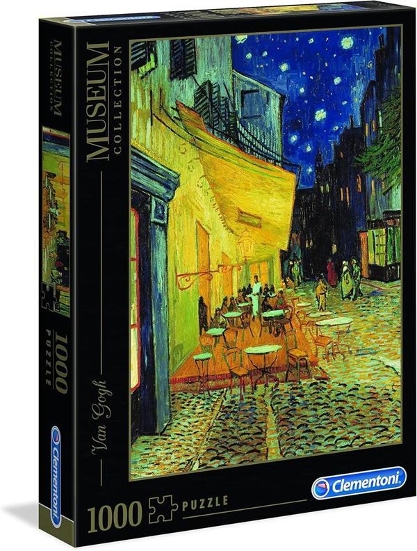 Clementoni 1000 Parça Museum Collection 31470 Yetişkin Puzzle Van Gogh “Café Terrace at Night!” - Image 1